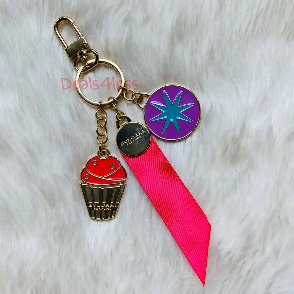 Bvlgari Keychain Key Ring Charms Accessories NEW